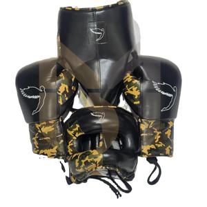 Conjunto de Guantes de Boxeo Personalizados con Cualquier Logotipo o Nombre, Fabricados en Cuero Vacuno Original, Diseño Personalizado de Fábrica, Guantes Negros - Product Image 1