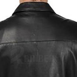 Diseño personalizado chaqueta de cuero de color sólido de los hombres chaqueta de cuero Streetwear hombres chaqueta de cuero para la venta - Product Image 4