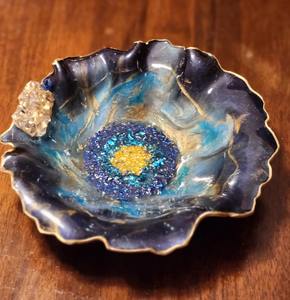 Tazón de Comida de Resina Epoxi de Diseño con Acabado Liso para Ocasiones Especiales, Tazón de Comida Artístico de Resina Epoxi para Frutas a Precio Económico - Product Image 4