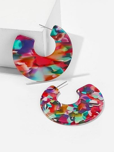 Luxury <b>Resin</b> <b>Earring</b> Statement <b>Resin</b> <b>Earrings</b> Colorful Customized Design Size From Indian Supplier at very reasonable price - Product Image 4