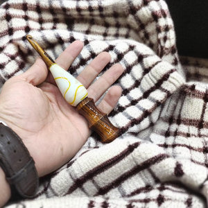 Crochet en palissandre fait main poignée ergonomique en résine époxy 4 styles pour le tricot et le crochet - Product Image 6