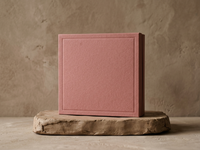 Boîte rigide en deux parties en papier d'art rose de luxe, motif constellation gaufré, finition mate, complément de Noël, cadeau d'huile essentielle
