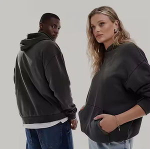 Sudadera con capucha Premium Heavy Fleece para hombre 100% algodón logotipo personalizado sudadera de gran tamaño de calidad premium - Product Image 3