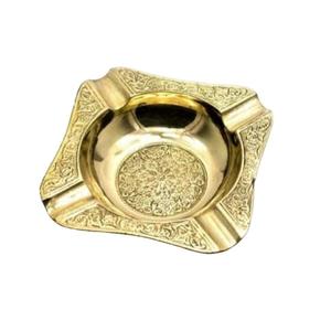 ชามผลไม้ทำมือทองเหลืองทรงสี่เหลี่ยมพร้อมสลักสวยงามขัดเงาสำหรับใช้ในครัว - Product Image 1