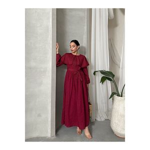 Abito Casual con collo a mantella con dettaglio in pizzo - Product Image 2