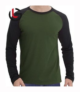 Chemise à Manches Longues et Manches Raglan pour Homme Jersey 100% Coton Biologique 120 140 160 180 200 220 240 260 280 300 320 Gram O Neck - Product Image 5