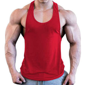 เสื้อกล้ามผู้ชายแห้งเร็วสำหรับใส่เล่นฟิตเนสยิมฟิตเนสโลโก้ตามสั่ง - Product Image 4