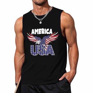 Camiseta sin mangas para correr de alta calidad, camisetas sin mangas para gimnasio, entrenamiento corto de compresión, camisetas sin mangas de algodón 100% subidas por Dress Sports - Product Image 1