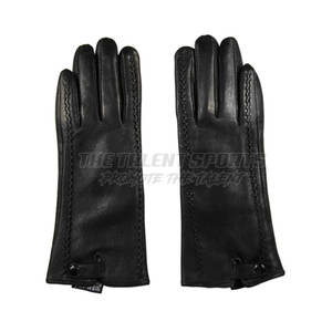 Gants en cuir unisexes pour hommes, matériau de qualité supérieure, finition lisse, pour l'hiver, les fêtes, les voyages, élégants, doublure en coton chaud, respirants - Product Image 3