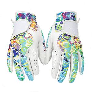 Guante de Golf Mujer Mano izquierda y derecha Cuero suave Piel de oveja Transpirable Color fantasma Accesorios Golf, Guantes Cabretta Golf - Product Image 2