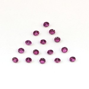 ลูกปัดพลอยโกเมนธรรมชาติ2-2.5มม. เจียระไนแบบหลวมสำหรับทำเครื่องประดับโดยผู้ผลิต - Product Image 5