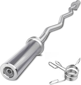 Bilanciere Super EZ Olymp Curl in Acciaio di Alta Qualità 1,2M per Sollevamento Pesi e Fitness - Product Image 2