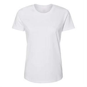 Último diseño 2025 camisetas pesadas transpirables de gran tamaño en blanco para mujer, camiseta ajustada para mujer, camisetas de algodón 100% de gran tamaño para niñas - Product Image 3