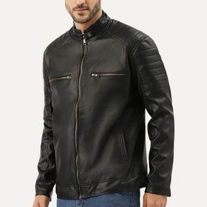Chaqueta de Cuero para Motociclista de Alta Calidad para Hombre, Precio al por Mayor, Ropa de Calle de Invierno con Cierre, Estilo con Cremallera, Servicio OEM/ODM, Chaqueta para Hombre - Product Image 2