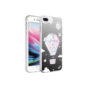 Funda Rígida con Diseño de Globos para iPhone 7 Plus, 8 Plus, 11 Pro, 13 Pro Max, Modelo Silver N7TH Premium - Product Image 1
