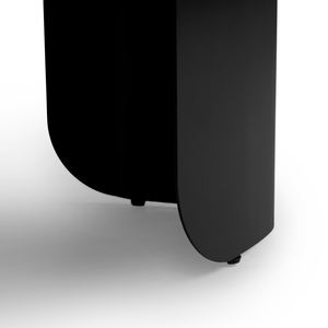 Table basse d'extérieur Skane 48 pouces - Noir, en acier thermolaqué, couleur noire pour l'extérieur. - Product Image 6