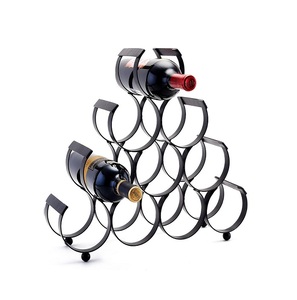 Casier à vin de couleur or de luxe conception personnalisée porte-bouteille décoratif de table de haute qualité pour seaux à glace bacs à boissons - Product Image 6