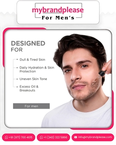 เซรั่มวิตามินซี ไนอะซินาไมด์ ไบโอติน สำหรับผู้ชาย โดย Menz Max Care ผลิตภัณฑ์ดูแลผิวแบบกำหนดเองสำหรับแบรนด์ส่วนตัว - Product Image 4