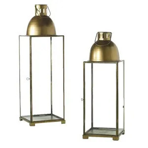 Juego de portavelas de Metal para decoración del hogar, Conjunto personalizado de faroles de color negro para la exportación de la India, venta al por mayor - Product Image 4