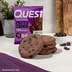 Galleta de Proteína Suave y Masticable Quest – Doble Chispas de Chocolate (paquete de 12) - Product Image 4