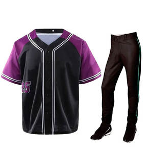 Uniformes de baseball entièrement colorés Tissu polyester de haute qualité Logos personnalisés Uniformes de baseball pour jeunes brodés ou imprimés personnalisés - Product Image 6