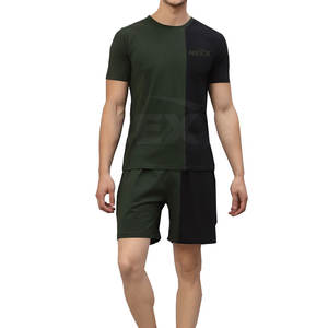 Vente flash - T-shirt et short pour homme de qualité supérieure, 100% coton, séchage rapide, respirant, léger, pour usage extérieur, pour adultes - Product Image 1