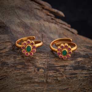 Glamorous <b>Gold</b>-Plated Copper <b>Toe</b> <b>Ring</b> for Wedding Engagement Gift Giving - Product Image 1