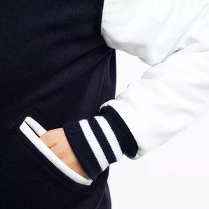 Holesale-Chaqueta de béisbol de etterman con mangas de cuero para mujer, chaquetas cómodas de estilo universitario - Product Image 3