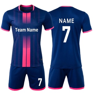 Maillot de football personnalisé pour garçons, couleurs de l'équipe, design dégradé, nom de sublimation, logo, numéro 100%, polyester antibactérien pour les joueurs - Product Image 5