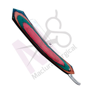 Cổ Điển Gấp Cắt Tóc Thẳng Cạnh Dao Cạo Gỗ Xử Lý Lưỡi Thép Không Gỉ Dùng Một Lần Maclura Thương Hiệu Tùy Chỉnh Màu Sắc Logo - Product Image 3