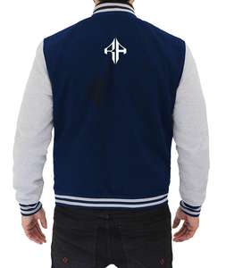 2025 nouvelle tendance Logo personnalisé veste d'hiver 100% Polyester respirant col côtelé veste universitaire par ATLANTIC - Product Image 2