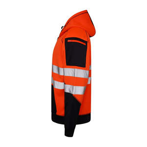 Sudadera con Capucha de Seguridad de Alta Visibilidad para Hombre, con Cremallera y Forro Polar, Chaqueta de Forro Polar OEM - Product Image 4