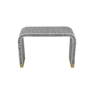 Table d'appoint en bois moderne de luxe Console incrustée d'os Table d'extrémité salon décoration de la maison meubles Diwali - Product Image 6