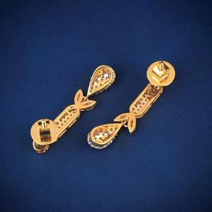 ต่างหูเพชรห้อยขนาดใหญ่สำหรับผู้หญิงเครื่องประดับฮิปฮอป - Product Image 2