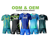 Top Trending 3D Design Servicio OEM Uniforme de fútbol sala Mejor calidad Impresión por sublimación Uniformes de fútbol transpirables de tamaño personalizado