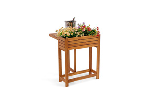 Mesa para macetas de madera de alta calidad para el hogar con superficie de trabajo espaciosa y estantes de almacenamiento para jardinería y cuidado de plantas al aire libre - Product Image 6