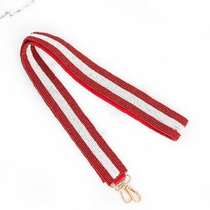 Bolso de Mano de Guitarra de Algodón Acrílico de Moda, Hecho a Mano, Precio al por Mayor, Correa de Bolso Personalizada, Diseño Impresionante con Cuentas de Semillas - Product Image 6