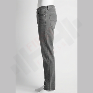 Jeans en denim classique, coupe droite, lavés à l'hiver, solides et confortables, lavables pour un usage quotidien, fournisseur en gros - Product Image 3