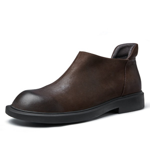 Chaussures de bureau en cuir véritable pour hommes avec semelle extérieure résistante à l'usure et semelle intérieure respirante, chaussures formelles - Product Image 1