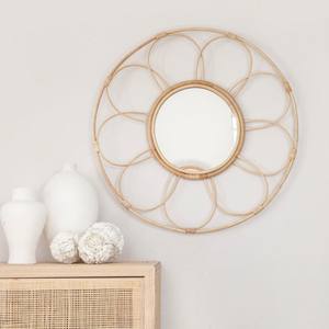 Espejo de Pared Decorativo Redondo de Ratán Hecho a Mano, Material Ecológico y Sostenible, Ideal para Compras al por Mayor y Decoración - Product Image 3