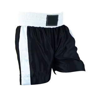 2025 nueva llegada pantalones cortos de boxeo con logotipo personalizado poliéster hombres ropa de lucha con servicio OEM último diseño para MMA transpirable - Product Image 1