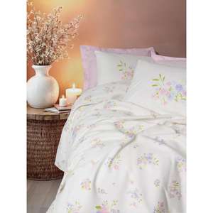 Petal Pink Estiva Juego de Manta doble Cotton Box's Premium Petal Pink Mantas de cama - Product Image 3