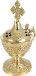 Candelero hecho a mano de latón Artículo de regalo de Navidad grabado Tamaño 5 pulgadas - Product Image 4