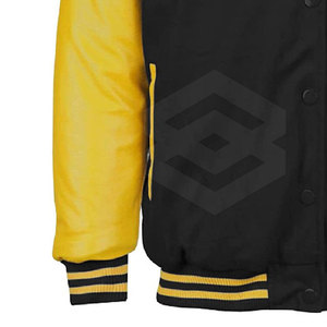 Chaqueta Universitaria Personalizable para Hombre, de Algodón y Poliéster, con Cuello Alto, Logotipo Frontal, Manga Larga, Invierno, Alta Calidad, Transpirable - Product Image 4