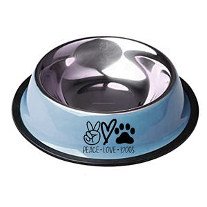 Cuenco alimentador para mascotas de acero inoxidable de colores rojos de excelente calidad con diseño moderno y elegante para decoración del hogar y logotipo personalizado - Product Image 2