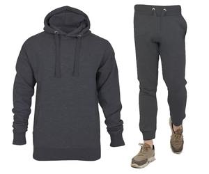 Chándal de 2 piezas para hombre, Conjunto de sudadera informal de lana, pantalones, chaqueta, chándal de invierno cómodo para hombre con sudaderas con capucha - Product Image 5