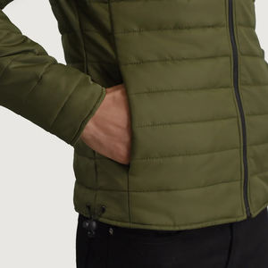 Chaqueta acolchada de invierno para hombre al aire libre, Abrigo acolchado cálido con burbujas, chaqueta ligera empacable con capucha, a prueba de viento, moda informal - Product Image 6
