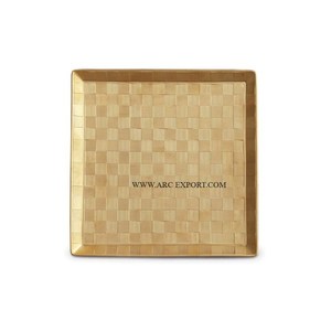 Nouveau design laiton or antique plateau décoratif pour ustensiles de cuisine organisateur de stockage Table plateau rond décoratif prix de gros - Product Image 6