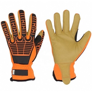 Gants de travail en cuir de première qualité résistants à la chaleur Gants de travail antistatiques antivibrations sans silicone sans poudre - Product Image 1