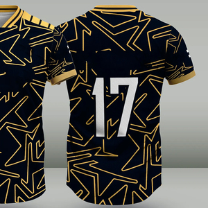 เสื้อฟุตบอลผู้ชายแบบสั่งทำพิเศษ ระบายอากาศได้ดี พิมพ์ลายด้วยความร้อน แห้งเร็ว ผ้าโพลีเอสเตอร์ตาข่าย 100% แขนสั้น ไซส์ใหญ่ ปี 2025 - Product Image 2